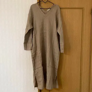 린넨 100% 롱 원피스 택 포함