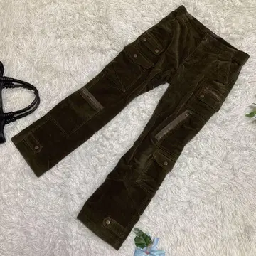 90s 랄프 로렌 코듀로이 팬츠 그린 빈티지 7 M 상당