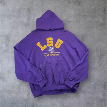 RUSSEL ATHLETIC 후드티 아치 로고 리버스 위브 자수