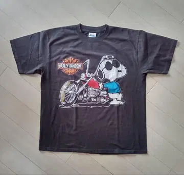 할리 snoopy 바이크 T셔츠