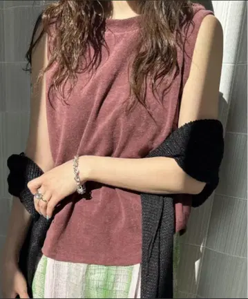 아메리 COMFY PILE TANK TOP