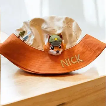 상하이 디즈니 한정판 주토피아 닉 어린 시절 버킷햇