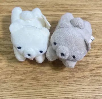 도망치는 건 도움이 된다 곰 가챠가챠 2점
