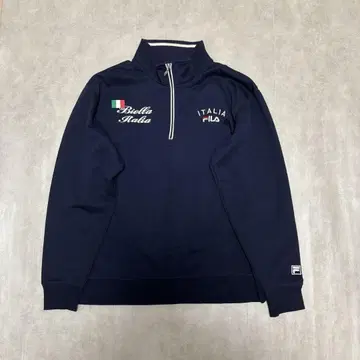 FILA ITALIA 하프 지퍼 맨투맨 트레이닝복 네이비 LL