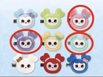 TWICE LOVERYS 봉제 인형 헤어핀 미사모 gigo 한정판