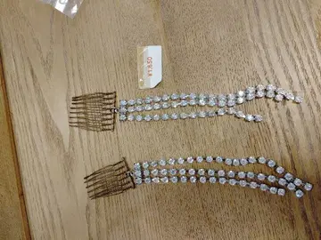 비쥬 펄 장식 헤어핀 세트