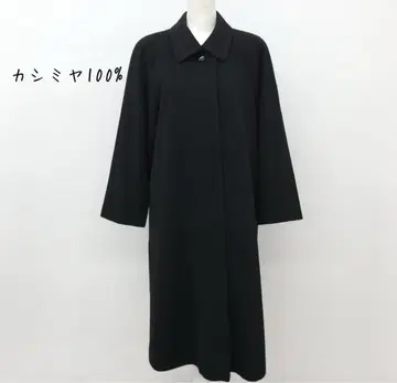 Marry-Nino 캐시미어 100% 롱 코트 체스터 일본제 블랙
