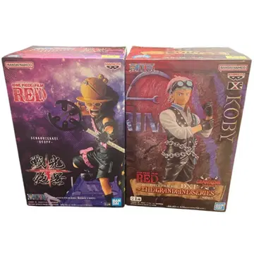 원피스 피규어 2세트 우솝 코비 ONEPIECEFILMRED
