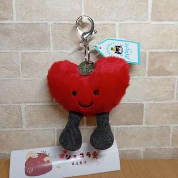 Jellycat 하트 백참 키링 하트 키링