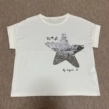 애니에스 투 비 티셔츠 화이트 스팽글 별