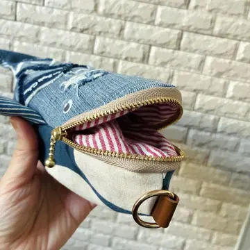 핸드메이드 고래 파우치