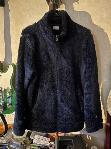 Champion 플리스 자켓 L 네이비