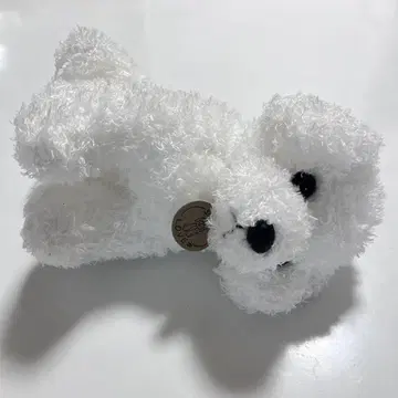 토이 푸들 봉제 인형 화이트