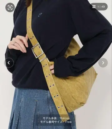 tina:jojun 더블 버클 백 머스타드