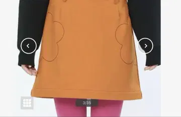 새상품 마리콴트 데이지 스티치 MINI 스커트
