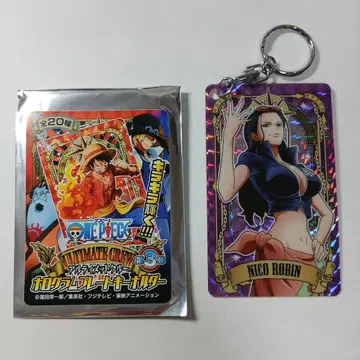 ONEPIECE 얼티밋 크루 홀로그램 플레이트 키링 로빈