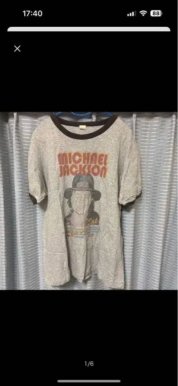 마이클 잭슨 Michael Jackson 티셔츠 그레이 사이즈 L