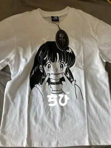 Nice ghost club 애니메이션풍 캐릭터 셔츠 화이트