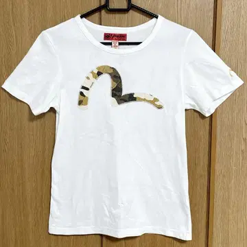 EVISU YAMANE 갈매기 카모플라쥬 자수 T셔츠 38사이즈