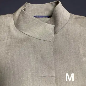 올리브 그린 노카라 자켓 M