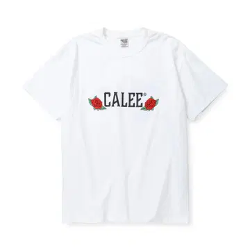 STRETCH CALEE ROSE LOGO TEE