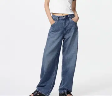 UNIQLO 배기 커브 청바지 22