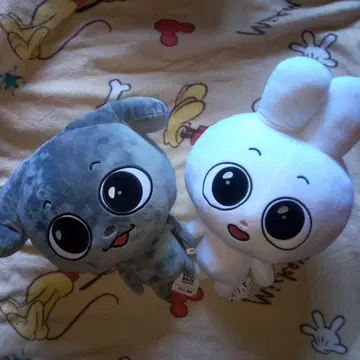 Kkamung&Angto 메챠모후굿토 봉제 인형 2종 세트