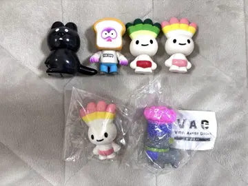 [ 가챠폰 소프트 비닐 세트 ] 듬뿍 고양이 빵 데드 하쿠사이 쿠오카