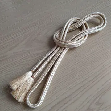 순수 실크 고시마 히모 오비지메 크림색