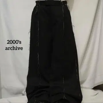 2000's archive Design black slacks y2k