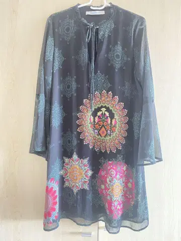 Desigual 시스루 긴팔 원피스