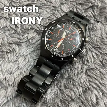 레어 swatch IRONY 크로노그래프 Black coat