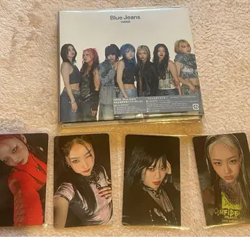 트레이딩 카드 4장 포함 Blue Jeans 최초 한정 A