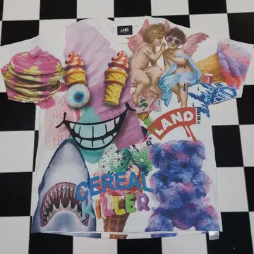 LAND by MILKBOY 올 패턴 CEREAL KILLER T셔츠