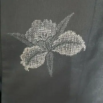 새상품 오시마 명주 겹꽃 패턴 기장 157cm
