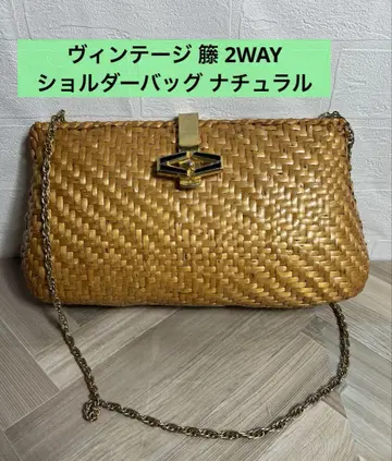 빈티지 등나무 2WAY 숄더백 내추럴
