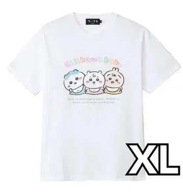 XL 치이카와 (먼작귀) Chiikawa 베이비 티셔츠 트리오 화이트