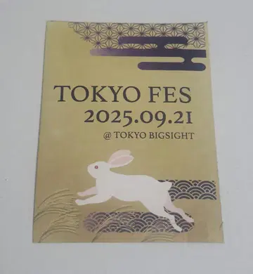 9/21 빨간색 부스 TOKYO FES.2025 서클 티켓 서치케 2