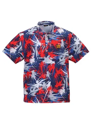 LOUDMOUTH 라우드마우스 골프 올 패턴 피케 셔츠 2XL