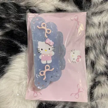 팬시 산리오 이세탄 헬로키티 헤어핀 아오