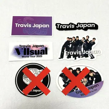 TravisJapan 왈츠 2025 VIIsual 스티커 세트 내 4매