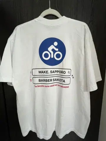 L 사이즈 bicycle route to wake Tshirt