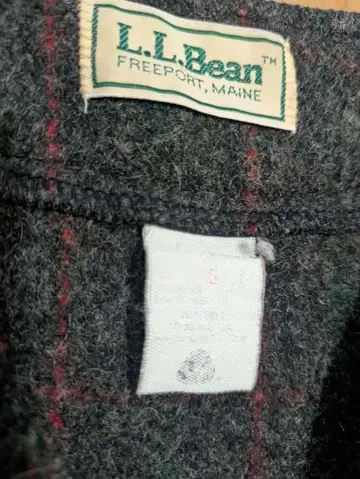 LLBean 엘엘빈 70s 울 체크 올 패턴 빈티지 베스트