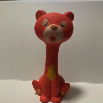 쇼와 레트로 목이 긴 고양이 소프트 비닐 인형 일본제 미즈모리 아토