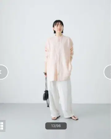 카구레 린넨 빅 셔츠