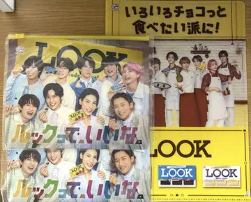즉일 SnowMan 스 파우치 클리어 파일 LOOK 후지야 룩