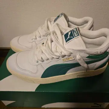 PUMA 화이트/그린 스니커즈