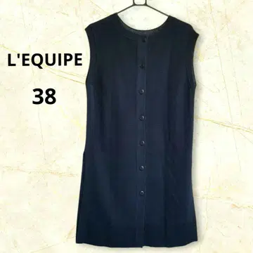 L'EQUIPE 레킵 여성용 슬리브리스 원피스 네이비 38 즉시 발송