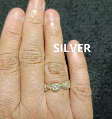 SILVER 플라워 반지