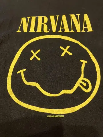 NIRVANA 닐바나 smile 스마일 티셔츠 빈티지
